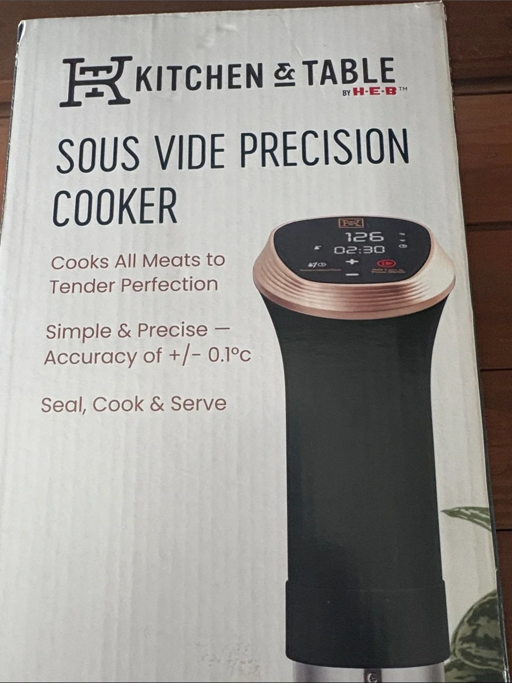Sous Vide Precision Cooker - Black and Silver